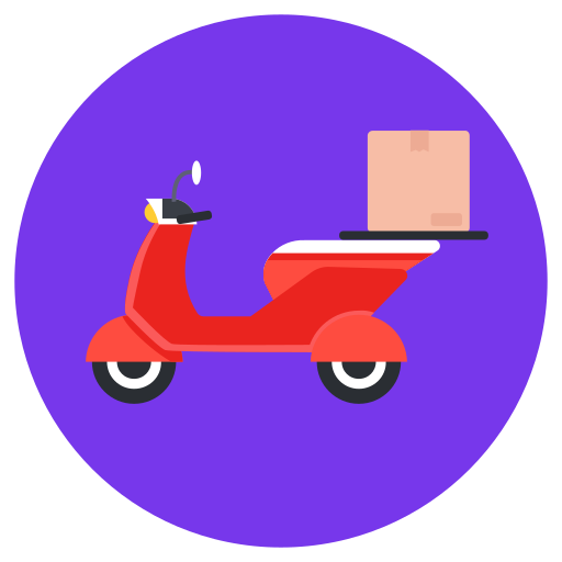 Delivery bike Generic Circular icon