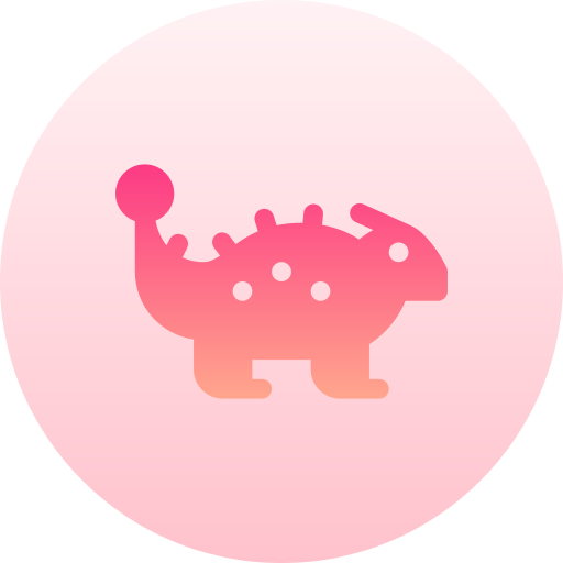 Ankylosaurus Basic Gradient Circular icon