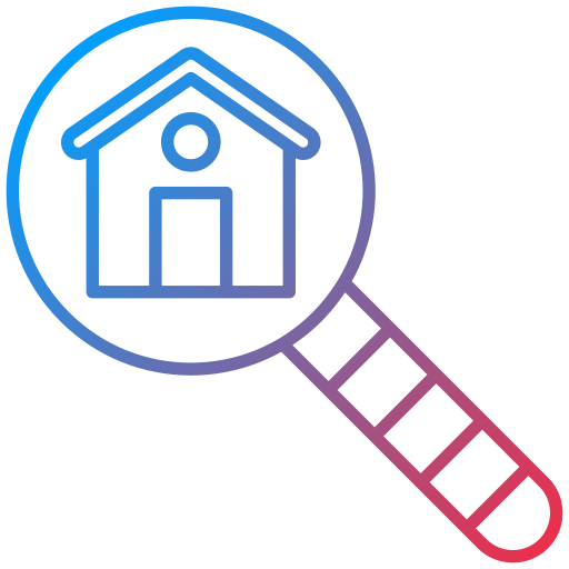 Search house Generic Gradient icon