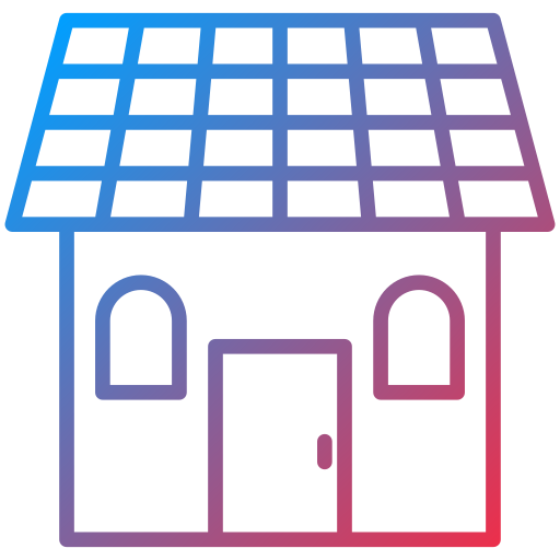 słoneczny dom Generic Gradient ikona