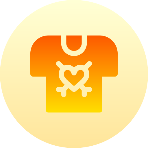 camiseta de manga corta Basic Gradient Circular icono