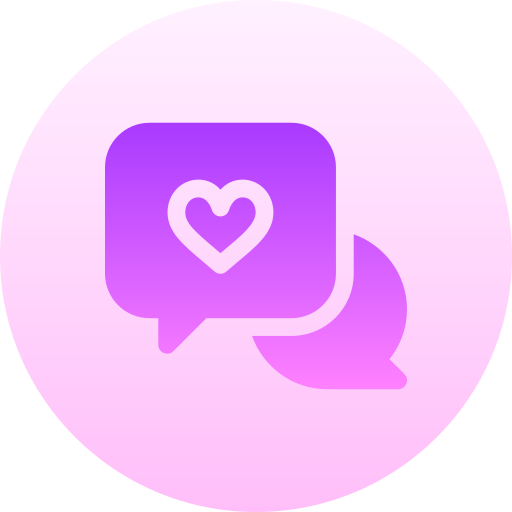 chat Basic Gradient Circular icona