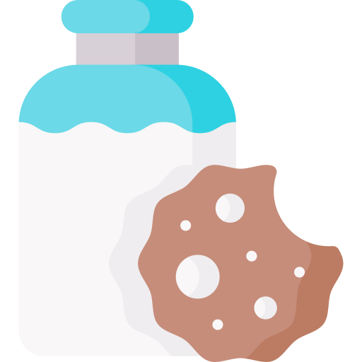 Печенье и молоко Special Flat иконка