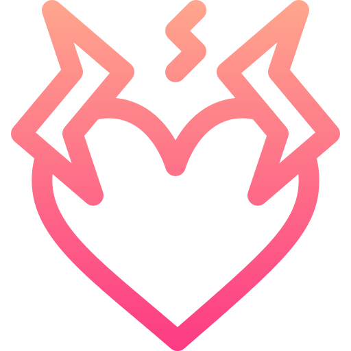 心臓発作 Basic Gradient Lineal color icon