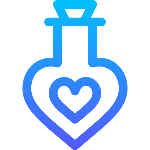 사랑의 묘약 Basic Gradient Lineal color icon