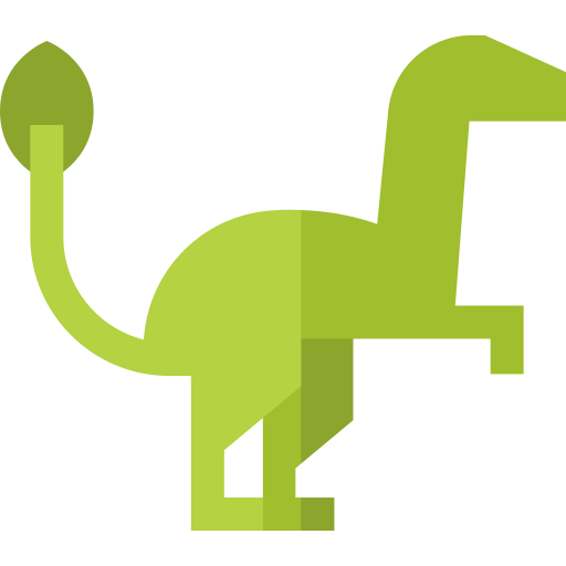Velociraptor Basic Straight Flat icon
