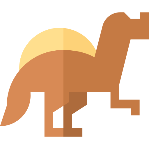Спинозавр Basic Straight Flat иконка
