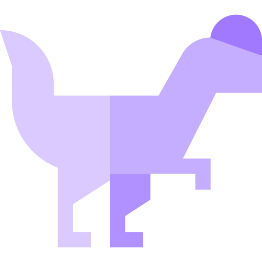 dilofozaur Basic Straight Flat ikona