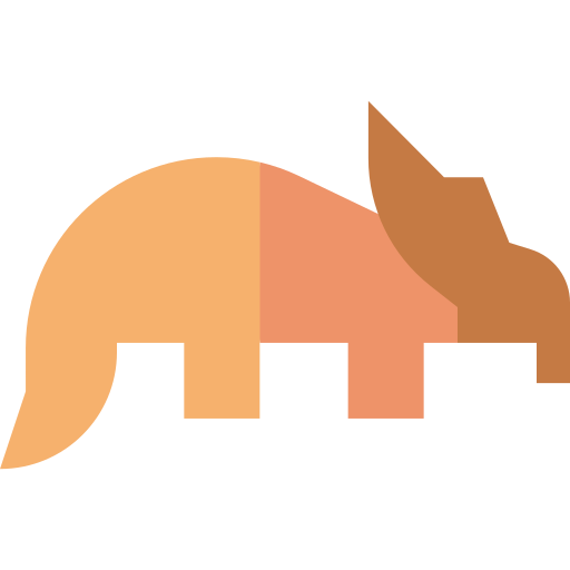 protoceratops Basic Straight Flat icon