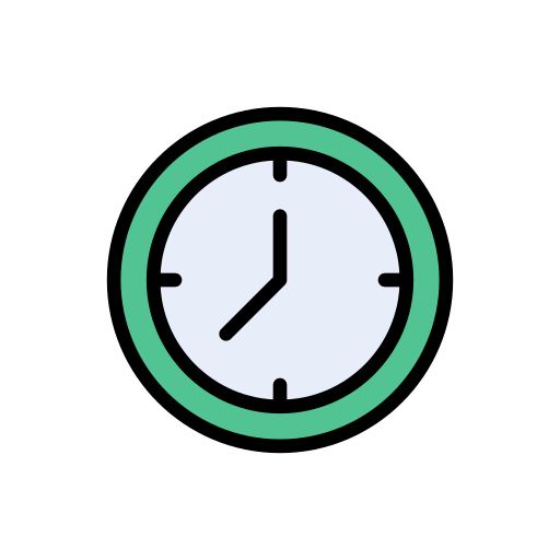 reloj de pared Vector Stall Lineal Color icono
