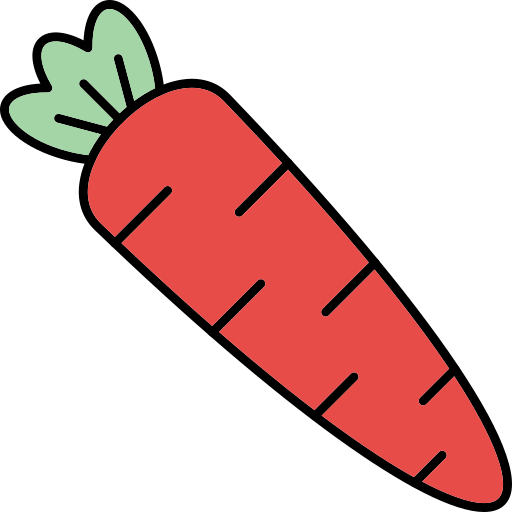 Carrot Generic Thin Outline Color icon