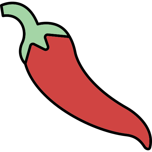 papryczka chili Generic Thin Outline Color ikona