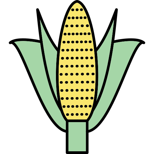 옥수수 Generic Thin Outline Color icon
