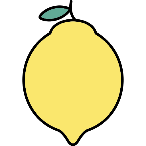 Lemon Generic Thin Outline Color icon