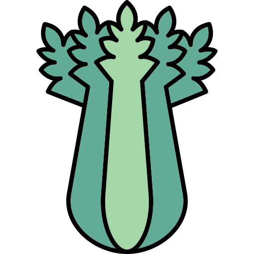 Celery Generic Thin Outline Color icon