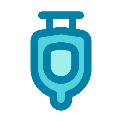 Urinal Generic Blue icon