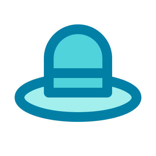 sombrero de pamela Generic Blue icono