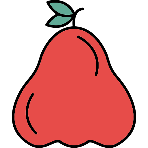 jabłko różane Generic Thin Outline Color ikona