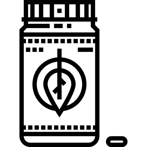 witaminy Detailed Straight Lineal ikona