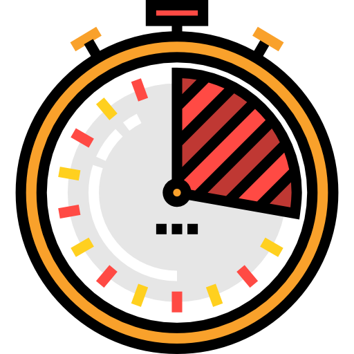 chronometr Detailed Straight Lineal color ikona