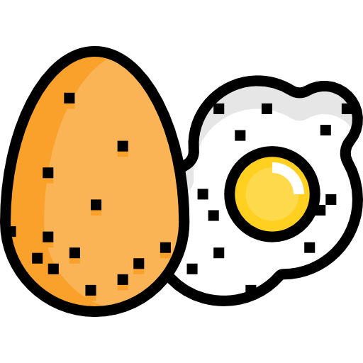 huevo frito Detailed Straight Lineal color icono