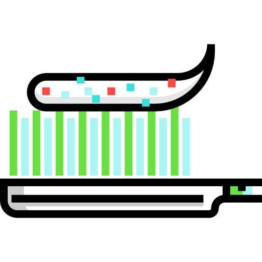 Tooth Brush Detailed Straight Lineal color icon