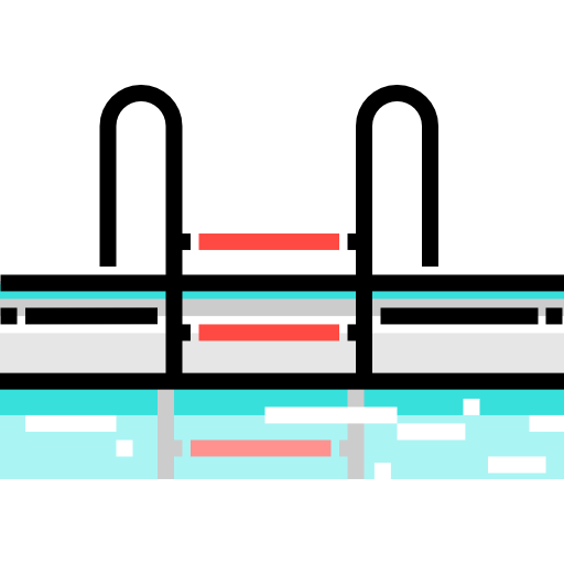 schwimmbad Detailed Straight Lineal color icon