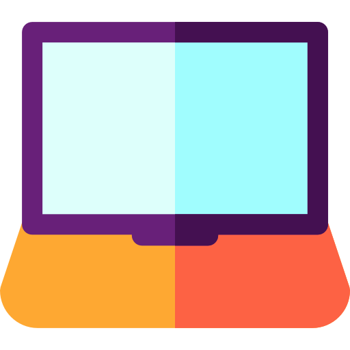 laptop Basic Rounded Flat ikona