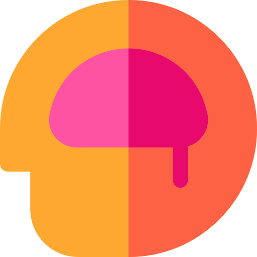 Мозг Basic Rounded Flat иконка