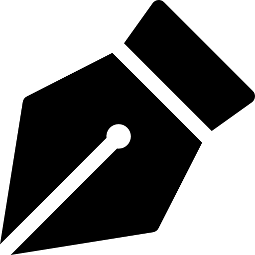펜 Basic Rounded Filled icon