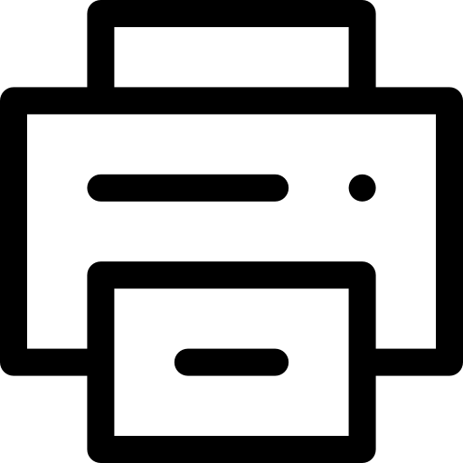 인쇄기 Basic Rounded Lineal icon