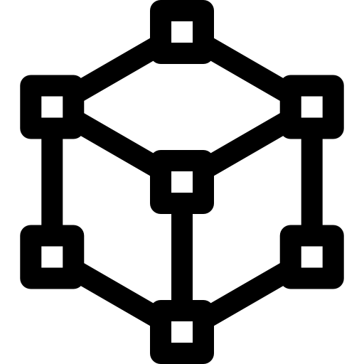 cubo Basic Rounded Lineal icono