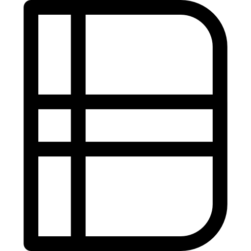 공책 Basic Rounded Lineal icon