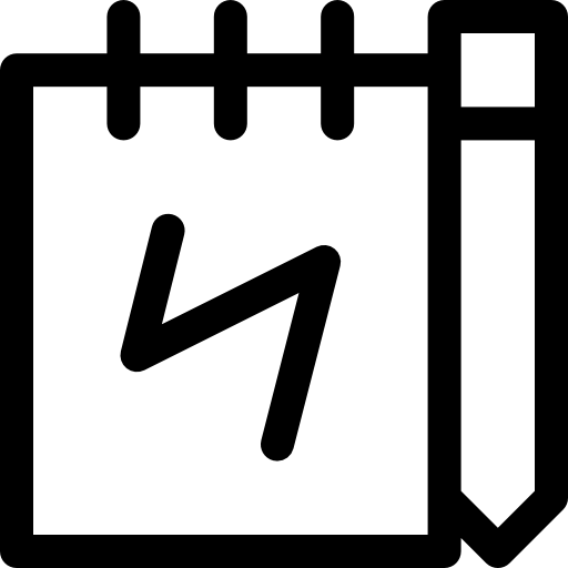 スケッチブック Basic Rounded Lineal icon
