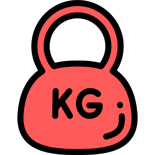 Weight Detailed Rounded Lineal color icon
