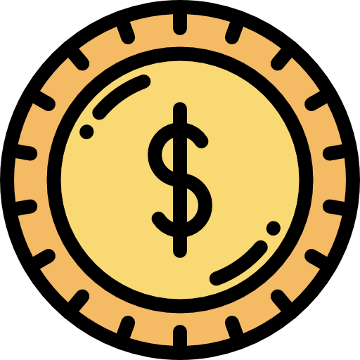 dollar Detailed Rounded Lineal color icon