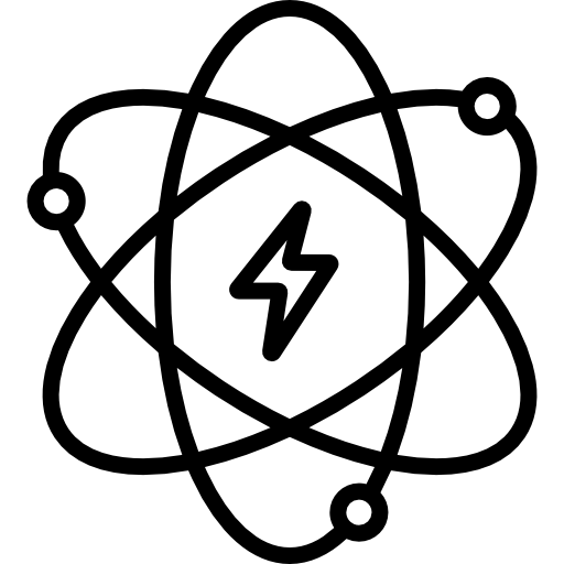 原子 Detailed Straight Lineal icon