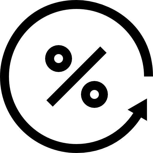 prozentsatz Basic Straight Lineal icon