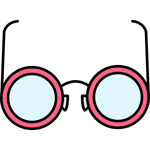 Eyeglasses Generic Thin Outline Color icon