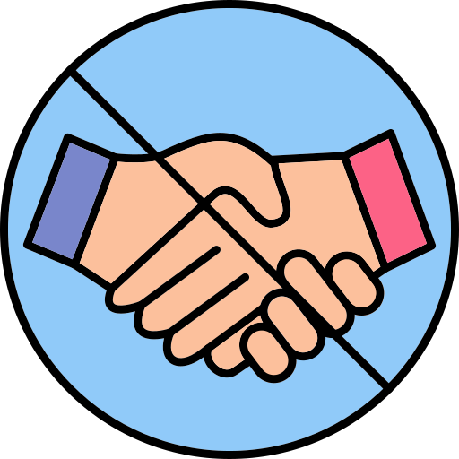 Shake hands Generic Thin Outline Color icon