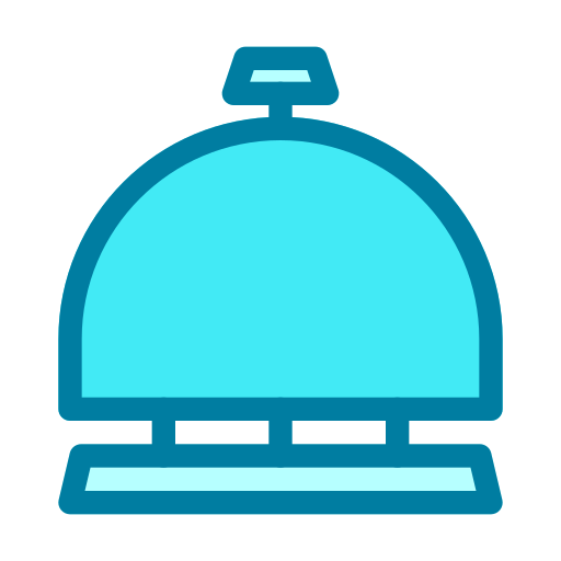 dzwonek hotelowy Generic Blue ikona