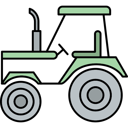 tractor Generic Thin Outline Color icono