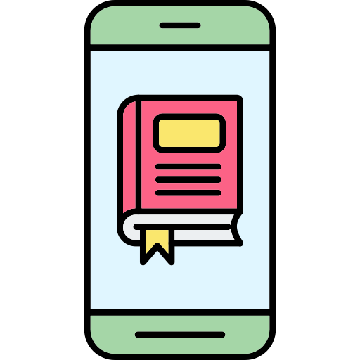 e-book Generic Thin Outline Color icon