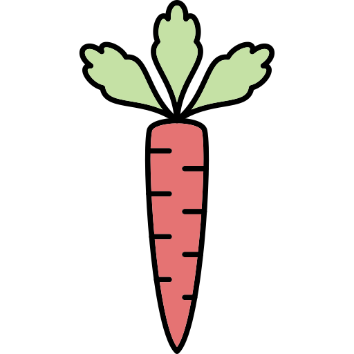 Морковь Generic Thin Outline Color иконка
