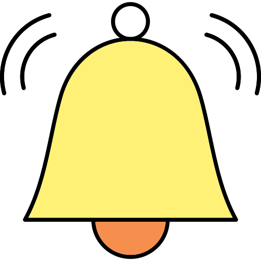campana Generic Thin Outline Color icono