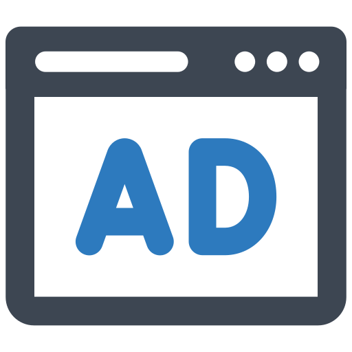 Online ads Generic Blue icon