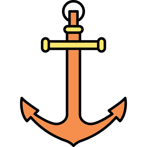 Anchor Generic Thin Outline Color icon