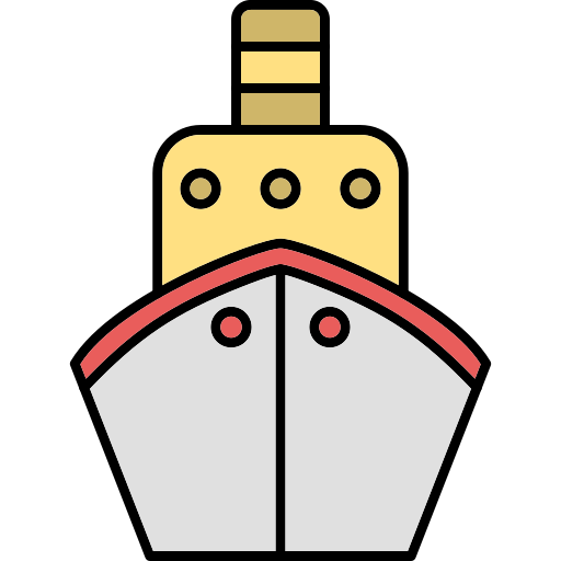 船 Generic Thin Outline Color icon