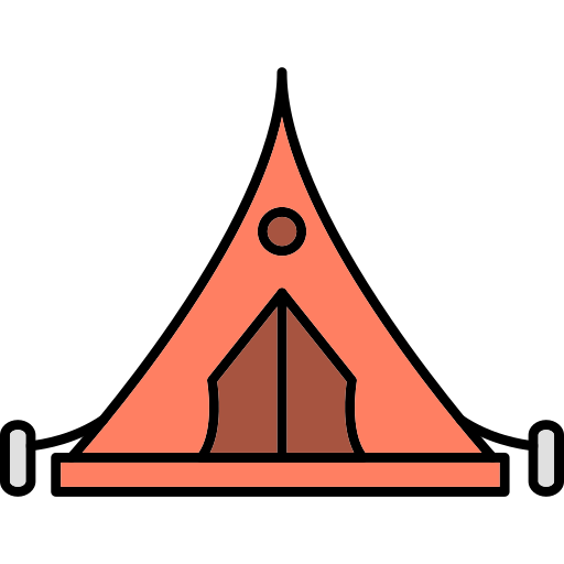 シェルター Generic Thin Outline Color icon
