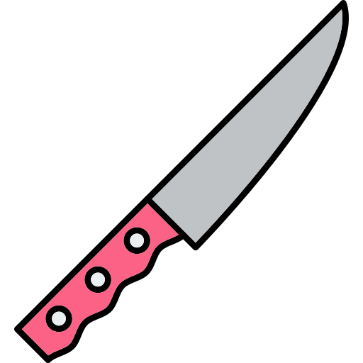 nóż do cięcia Generic Thin Outline Color ikona